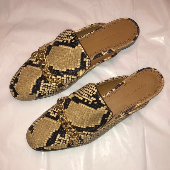 Tory Burch Mini Benton Loafer Slide w/Charm in Sand Drift Embossed. Size 7.5. - Picture 14 of 14